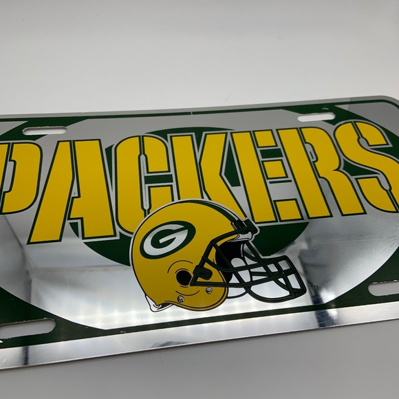 Vintage 1996 Tag Express Green Bay Packers Plastic Decorative License Plate - Picture 3 of 13
